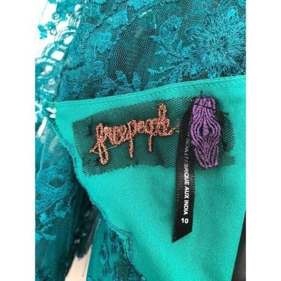 Free People Romper Women's Size 10 Sequin 3/4 sleeve Dress New with Tags - Picture 10 of 10